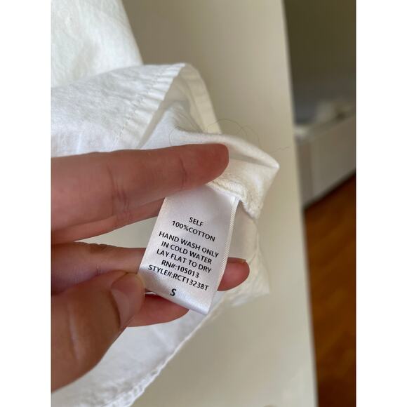 Rockin’ C White Puff Sleeve Embroidered Blouse - Picture 6 of 6